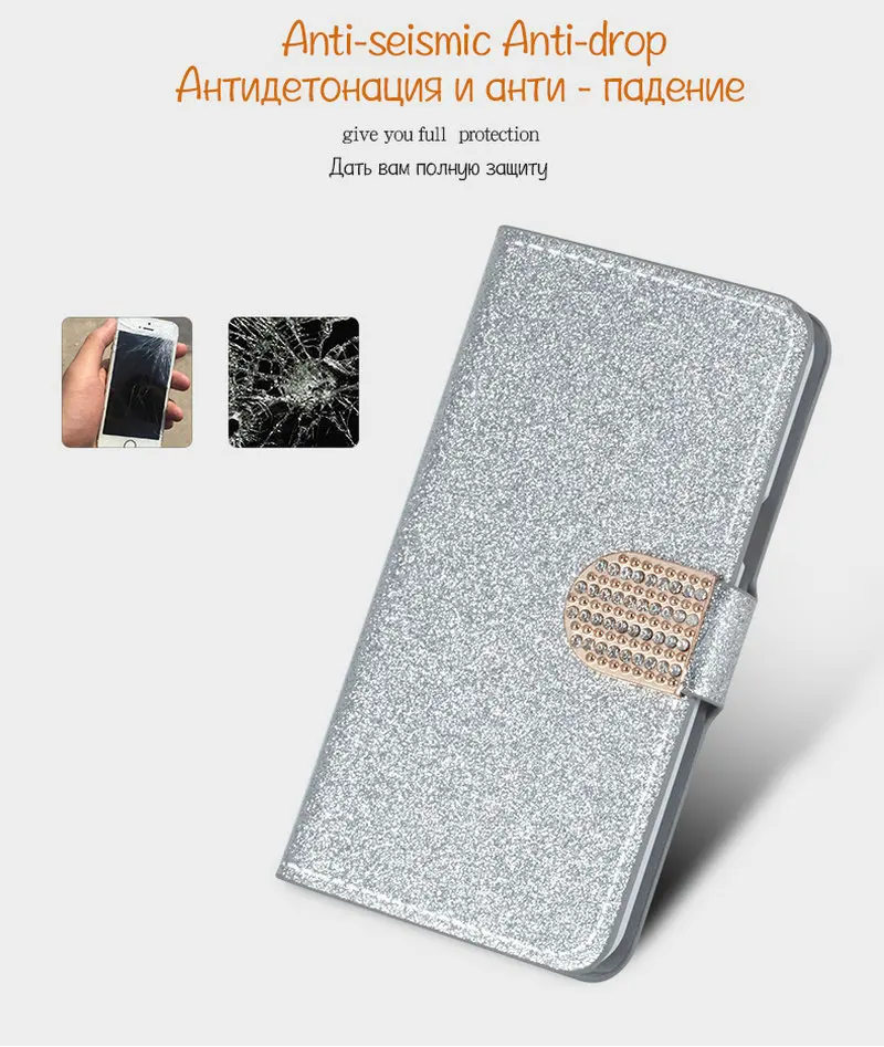Роскошный блестящий чехол-бумажник с откидной крышкой чехол для zte A512 Z10 V6 D6 V7 V8 lite Mini A310 A330 A6 чехол со стразами