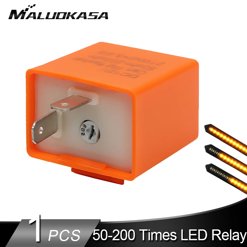 2 контактный Светодиодный проблесковый маячок реле 12V Регулируемая частота