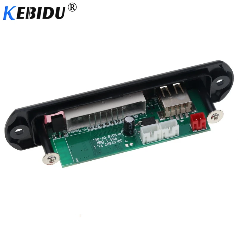 Kebidu беспроводной Bluetooth 4 1 аудио декодер Модуль платы mp3 плеер светодиодный MP3 AUX 5 12