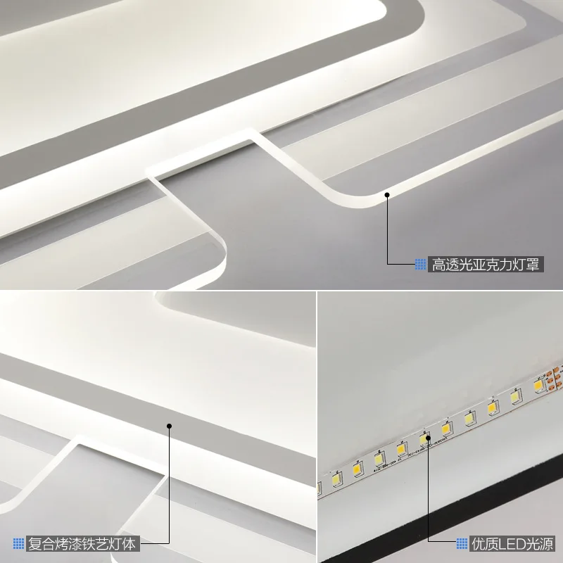EuIgnis 110 220 В ультра тонкие прозрачные светодиодный свет для дома Plafonnier Moderne Luminaria Teto