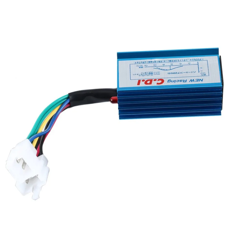 Гоночная Производительность 6 контактов Cdi Box 50cc 100cc 125cc150cc скутер Gy6 двигатель @ 62511