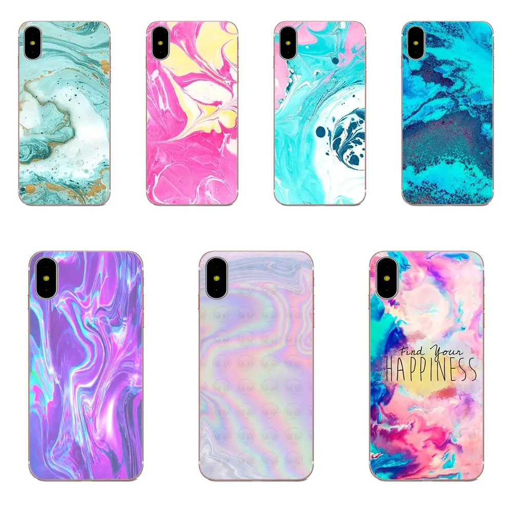 Цвет розовый и aqua Marble для HTC 530 626 628 630 816 820 One A9 M7 M8 M9 M10 E9 Plus U11 Moto G G2 G3 G4 G5 прекрасный