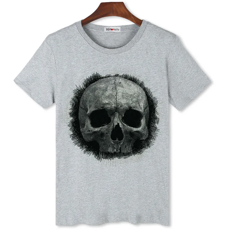 Коллекция 2021 года классная 3d-футболка с рисунком черепа | Мужская одежда