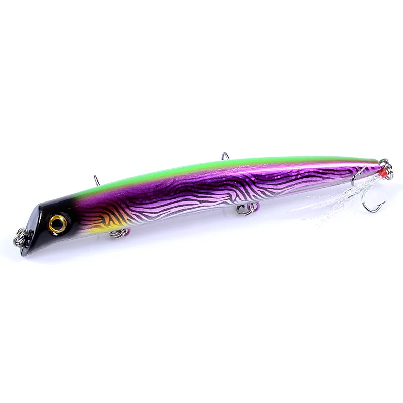 Ufishing 12.8cm/15.4g Top Water Fishing Lure 1Pcs/Lot Minnow Popper Bait Quality Plastic Bass Pike Lures | Спорт и развлечения