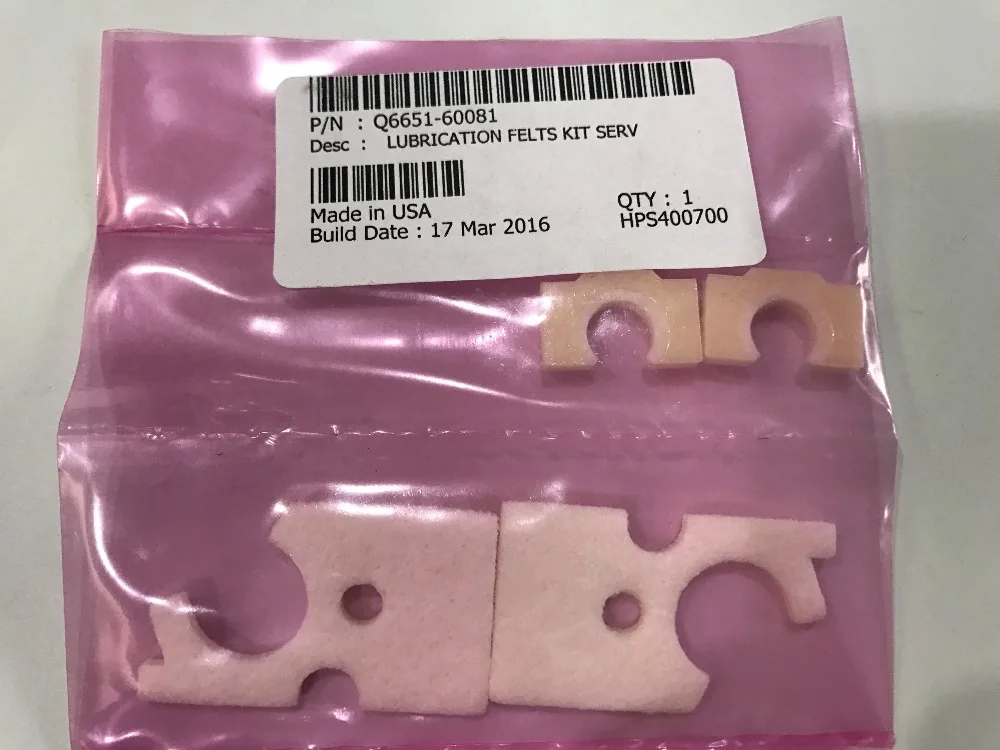 Новый набор смазочных фрез для Q6651-60081 Serv HP Designjet Z4000 4500 Z6100 Z6200 T7100 D5800 Latex 310 315 330 335 360