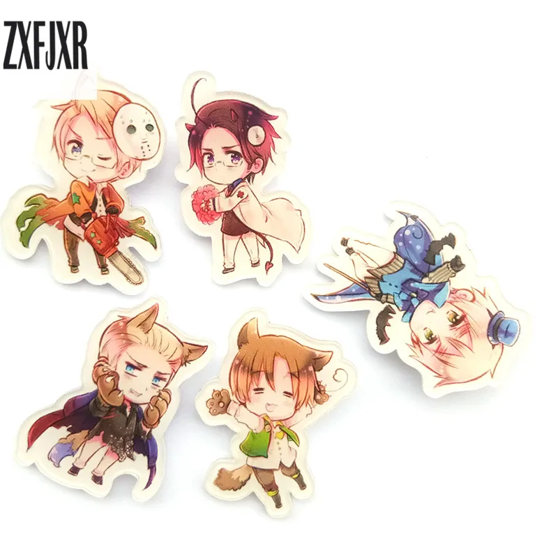 Значок 11 шт./компл. значок аниме Hetalia Axis Power Badge World Twinkle Pin Брошь на рюкзак украшение