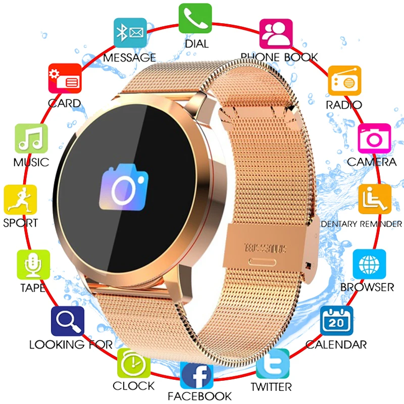 Newwear Смарт-часы OLED Цвет Экран умная электроника умные часы модные Фитнес