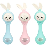rattles toy teether toddlers cute hand rattles ring bell baby toys music rabbit bell 0 12 months educational toys