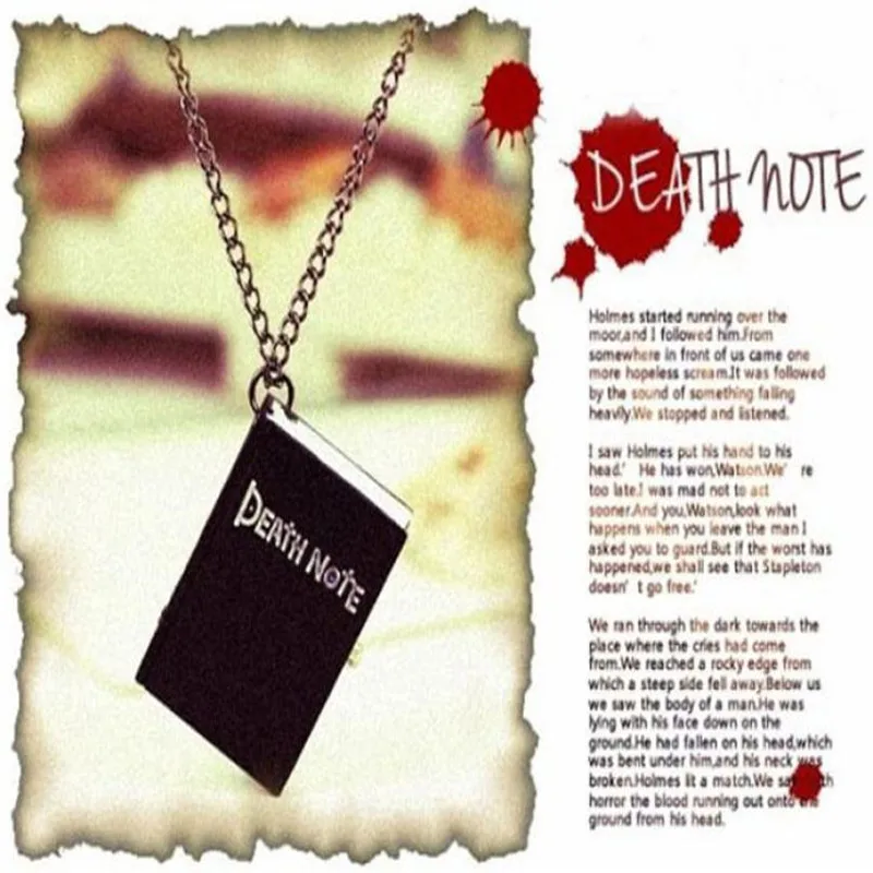 

Unique Death Note Bronze Necklace Quartz Pocket Watch Gift for Lovers Women Men Watch Clock Wholesale relogio de bolso #D