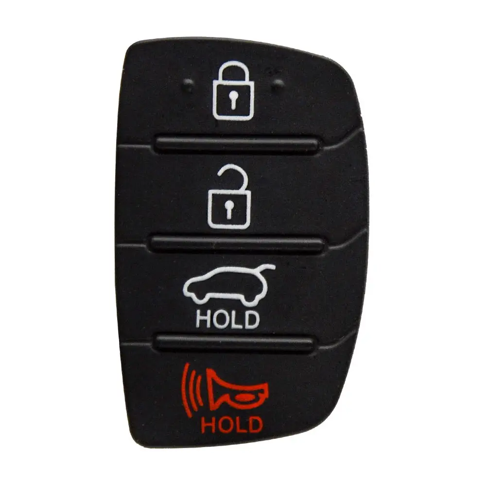 4 button OkeyTech 3 кнопки откидной Складной Дистанционный Автомобильный ключ чехол резиновые накладки для hyundai Picanto Solaris RIO Sportage Elantra Kia Key - Название цвета: 4 button