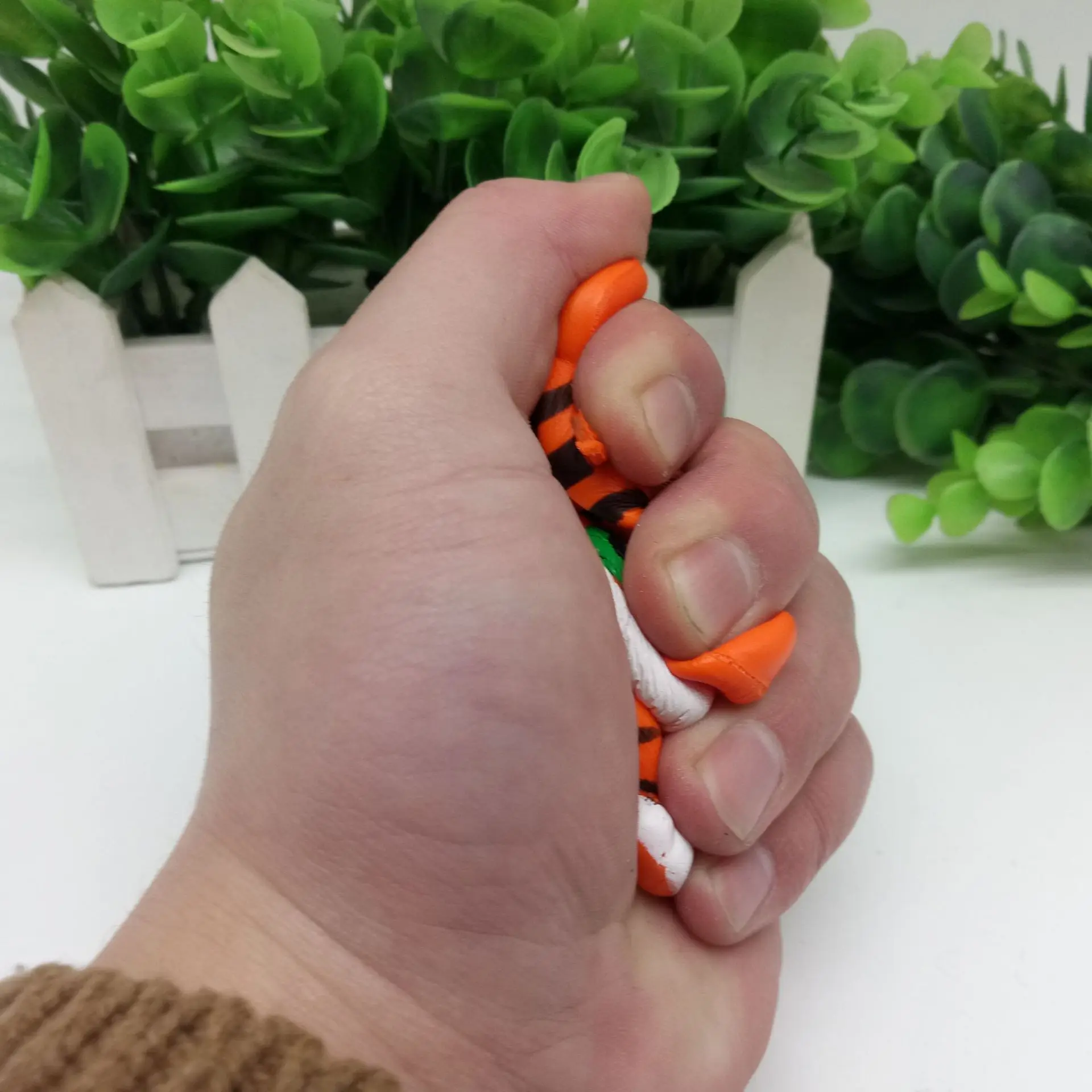 Милая сжимаемая кукла-Тигр хлеб ремешки для телефона сделай сам шарм медленно