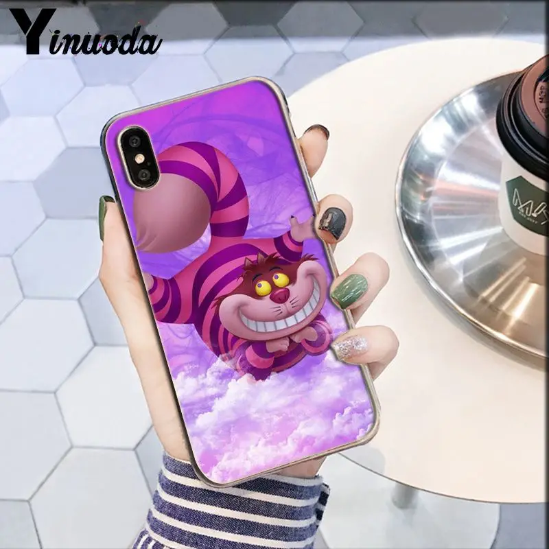 A10 Yinuoda Чеширский кот мы все в фиолетовом и розовом DIY чехол для телефона для Apple iPhone 8 7 6 6S Plus X XS MAX 5 5S SE XR - Цвет: A10