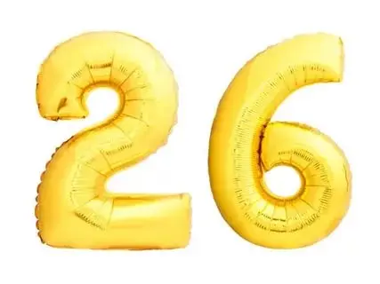 gold 26 2 шт 32 или 40 дюймов с днем рождения 25 фольги Воздушные шары Розовый Синий Золотой номер 25 лет вечерние украшения мужские Мальчики Аксессуары для девушки - Цвет: gold 26