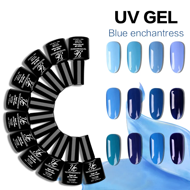 1 шт. небесно голубой УФ гель для ногтей Yiday|gel nail polish|uv gel polishsemi permanent |