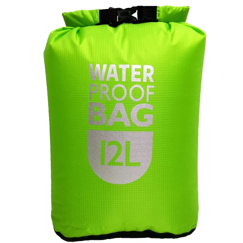 Green 12L 6/12/24L Водонепроницаемый сухой мешок пакет мешок для рафтинга плавания Каякинг водного плавающий парусный спорт каноэ гребля на водонепроницаемость - Цвет: Green 12L