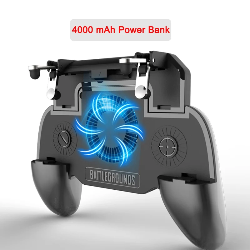 4000mah Контроллер геймпад мобильный триггер L1R1 шутер джойстик здание в 4000 мАч powerbank PUBG мобильный Joypad с охлаждающим вентилятором - Цвет: 4000mah