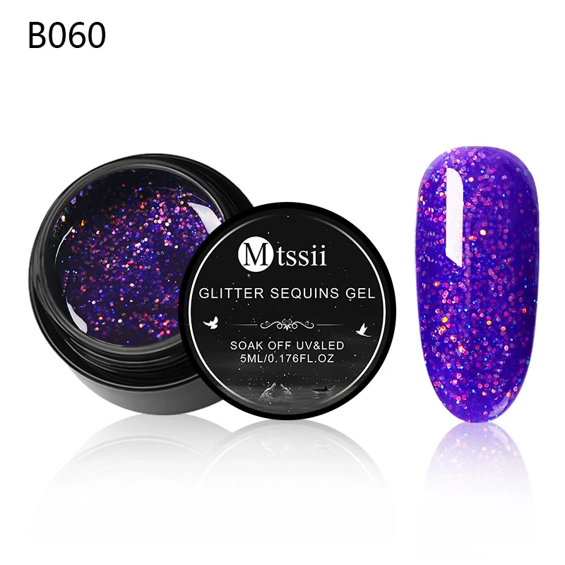 BM37903 Mtssii, 5 мл, фейерверк, Гель-лак для ногтей, Блестящие Блестки, светодиодный Гель-лак для ногтей, Полупостоянный, замачиваемый, УФ-лак для ногтей, блестящий гель - Цвет: BM37903