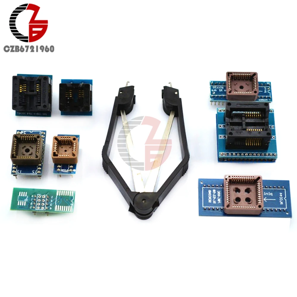 8 программист разъемы для адаптеров комплект для TL866CS TL866A EZP2010 с IC экстрактор