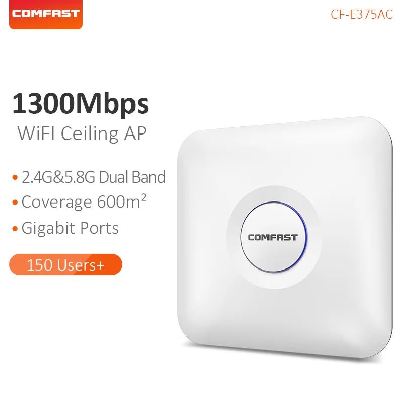 COMFAST беспроводной Потолочный AP 1300 Мбит/с 802.11AC двухдиапазонный 2 4G + 5G Wi-Fi
