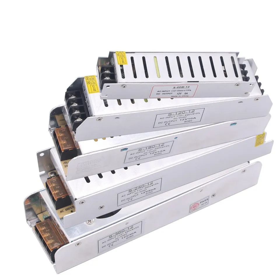 Универсальный адаптер питания для светодиодной ленты 1-10 А | Лампы и освещение