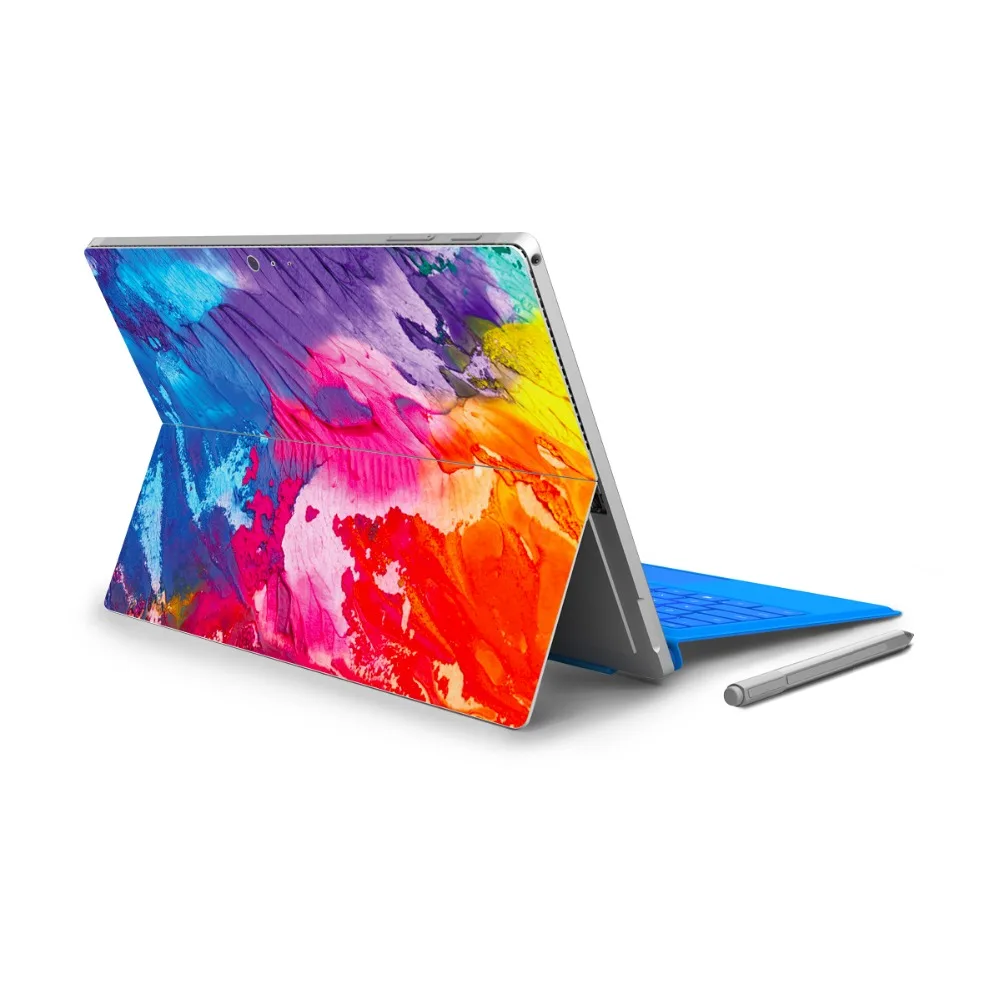 GOOYIYO-для Micro Surface Pro 4 виниловая задняя большая наклейка планшет нетбук ультрабук наклейка красочные картины маслом кожа логотип