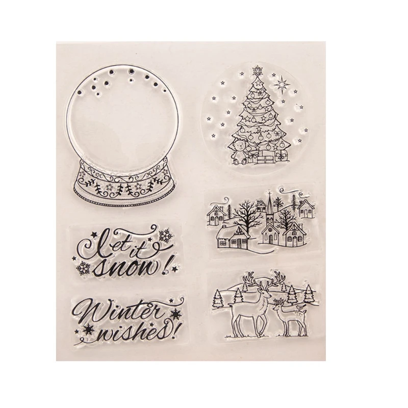 Дерево DIY силиконовый прозрачный штамп цепляющее тиснение для скрапбукинга