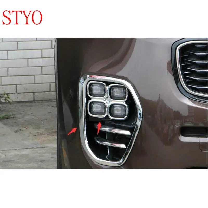 STYO Car ABS Front Fog Light Cover Trim 4pcs For Kia Sportage QL 2017 2018 | Автомобили и мотоциклы