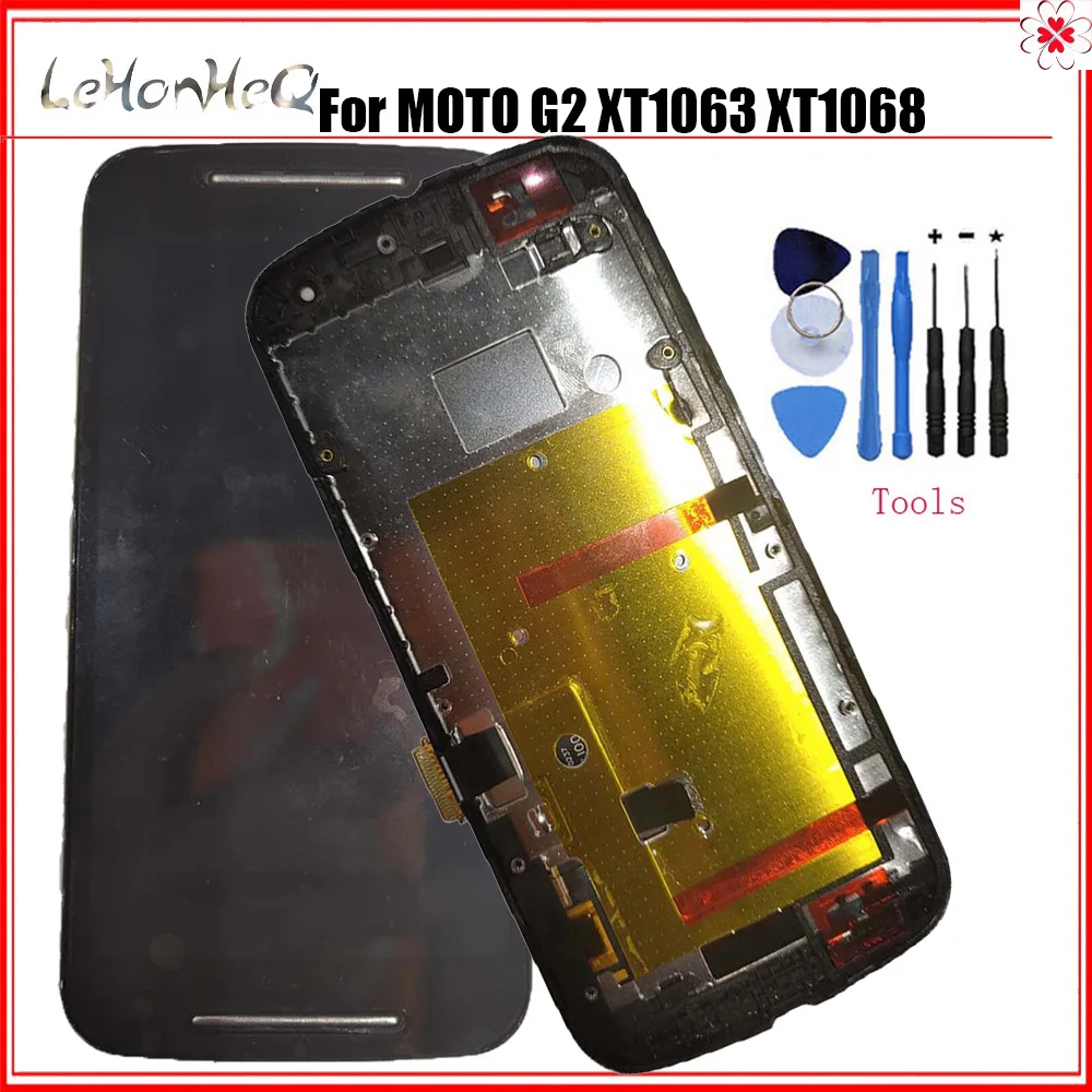 Тестовый ЖК-дисплей для Motorola MOTO G2 G + 1 XT1063 XT1068 с сенсорным экраном дигитайзер