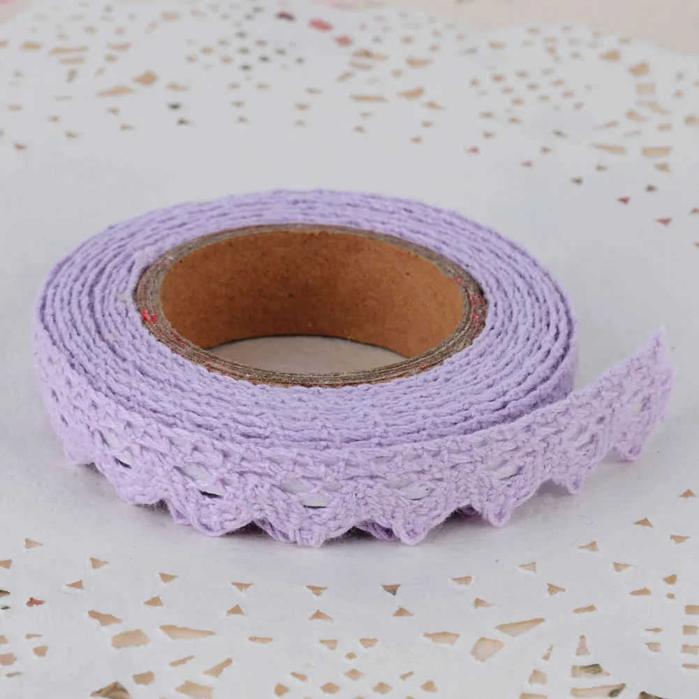Модная клейкая ткань хлопок кружевная лента для DIY украшения Канцелярские Клейкие Ленты подарки
