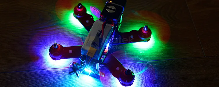 Светодиодный светильник Matek Blue X2/5V для квадрокоптера FPV QAV180 QAV R 220 QAV210 ZMR250 Martian 230