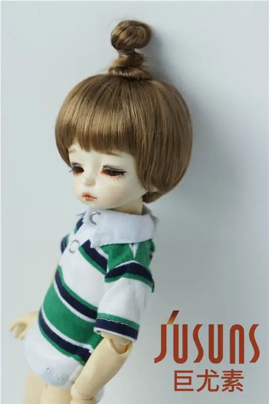 JD363 6-7 дюймов 16-18 см синтетический мохер кукольные парики 1/6 YOSD Updo BJD волосы