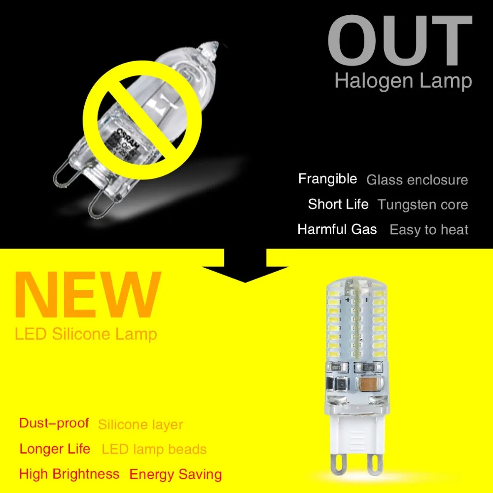 E14 / G9 G4 СМД 3014 3 Вт 4 5 6 7 8 9 LED светодиодная лампа кукуруза DC12В AC220В светорегулятор