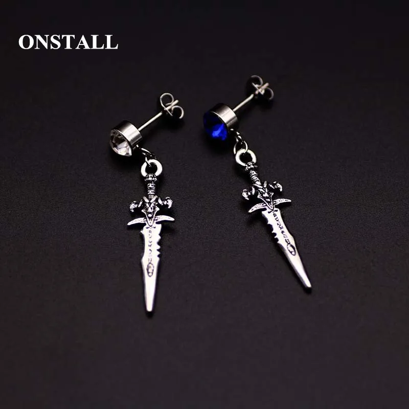 Оригинальный уникальный Для мужчин s один шип серьги из нержавеющей стали ребята