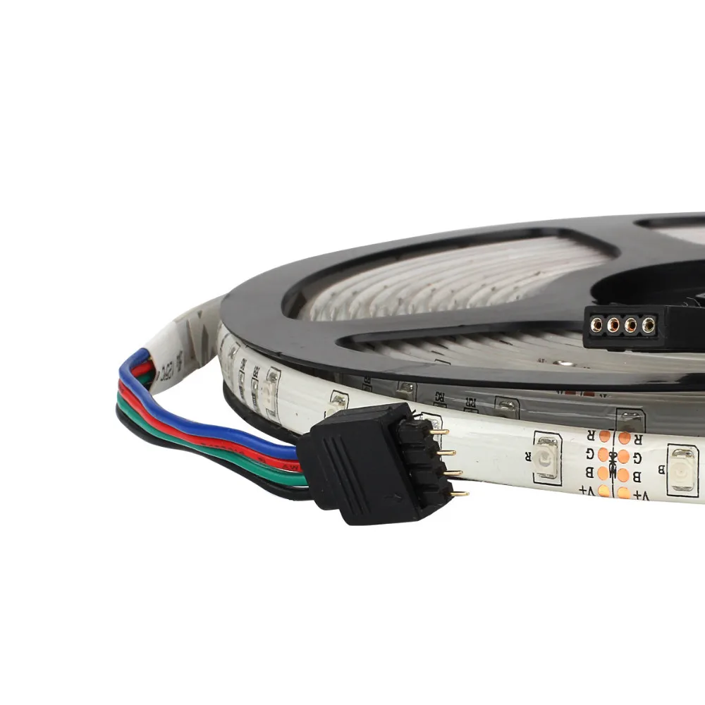 RGB Светодиодная лента комплект SMD 3528 5 м 300 светодиодный s DC 12 В водонепроницаемый гибкий светильник с ИК-пультом дистанционного управления 24 Вт адаптер питания
