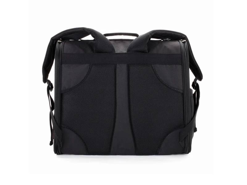 Черная плотность 600D Оксфорд ПВХ Нижняя сумка для собак модная маленький рюкзак