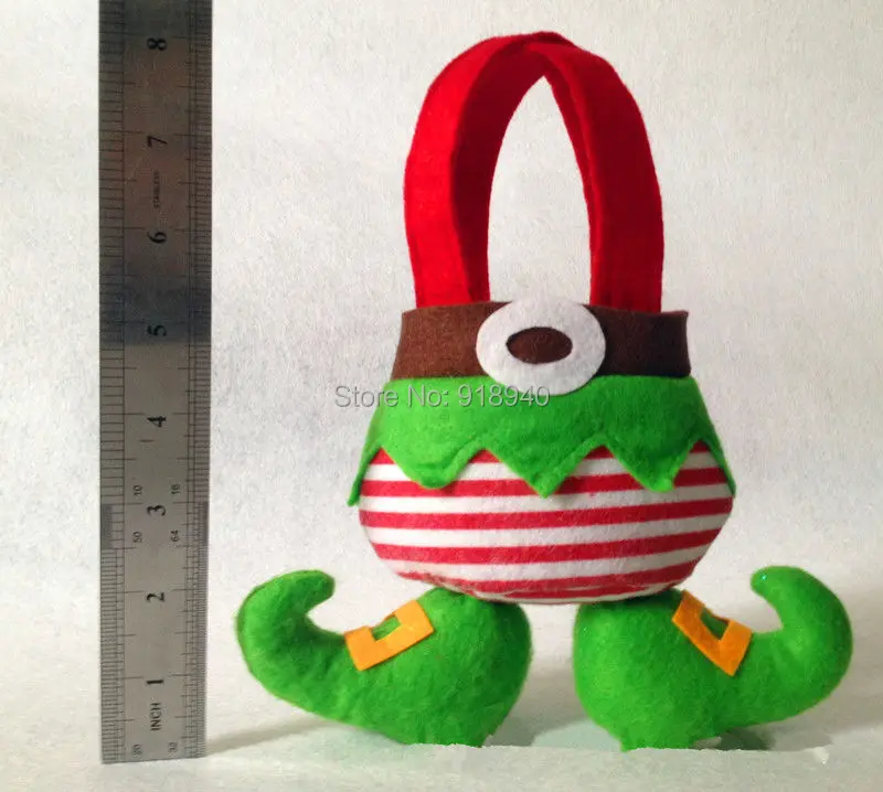 Фантастический Новогодний подарок эльфа с рождеством Подарочный пакет