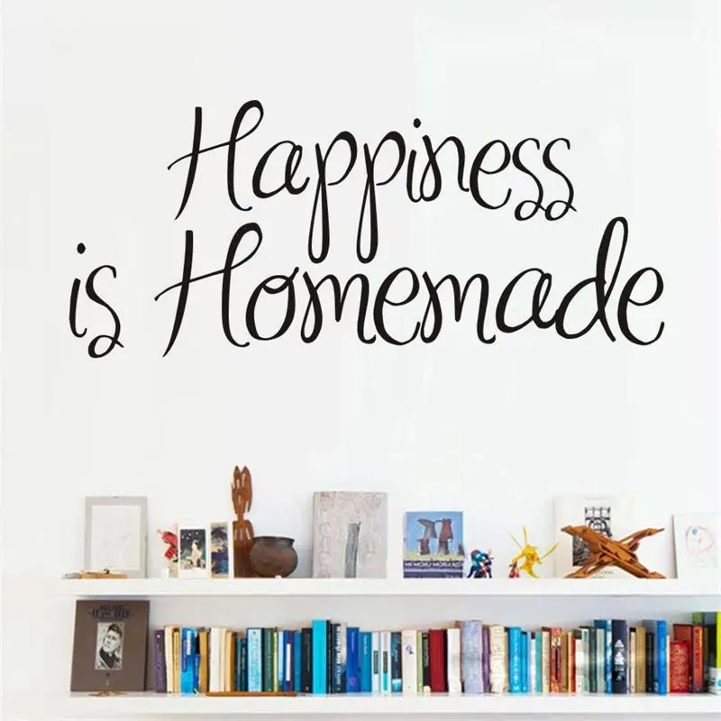 Happiness is домашние наклейки на стену креативные английские Наклейки стены для