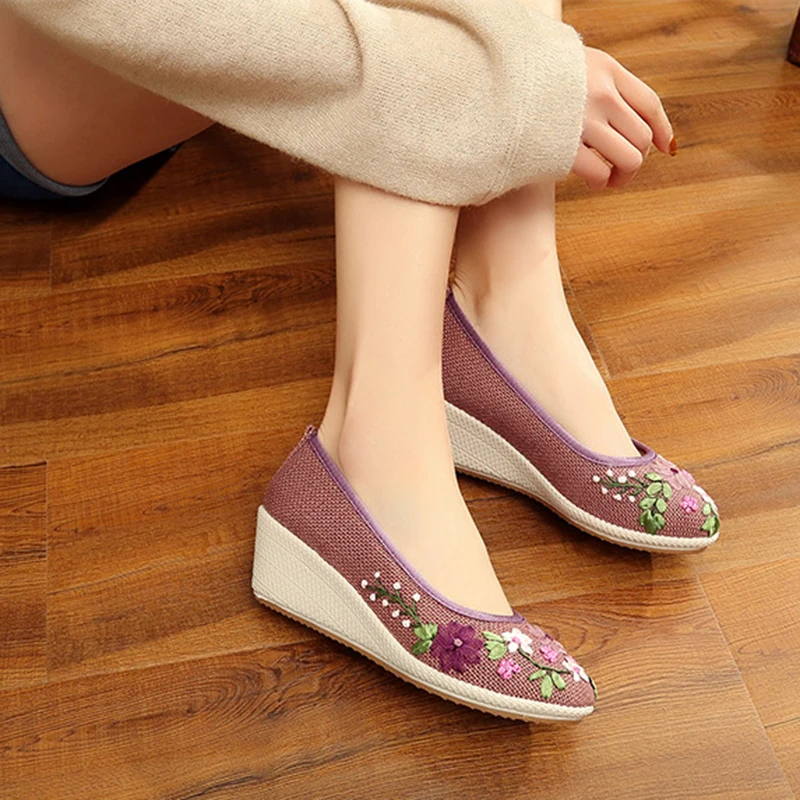 Shose женская обувь hanfu холщовая с вышивкой китайская старинная обувь| |