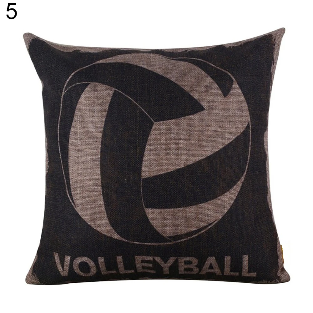 Мягкие постельные принадлежности Бейсбол Футбол Печатных льняная наволочка для