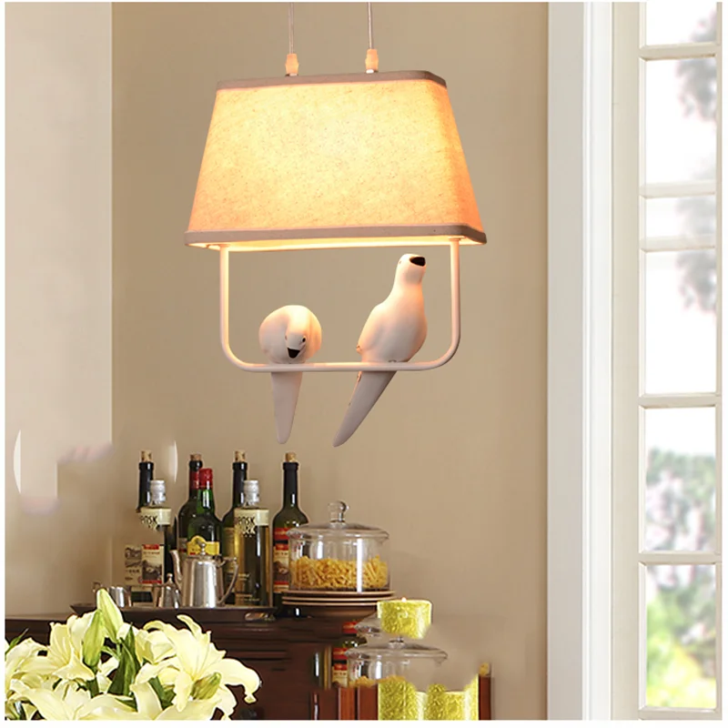 Светодиодный светильник в виде птицы Потолочная люстра декор для гостиной