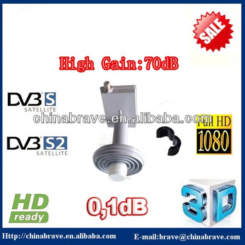 Ку-группа single lnb HD/3D/4 K и низкий уровень шума 0.1dB HDTV DVB-S2 | Электроника