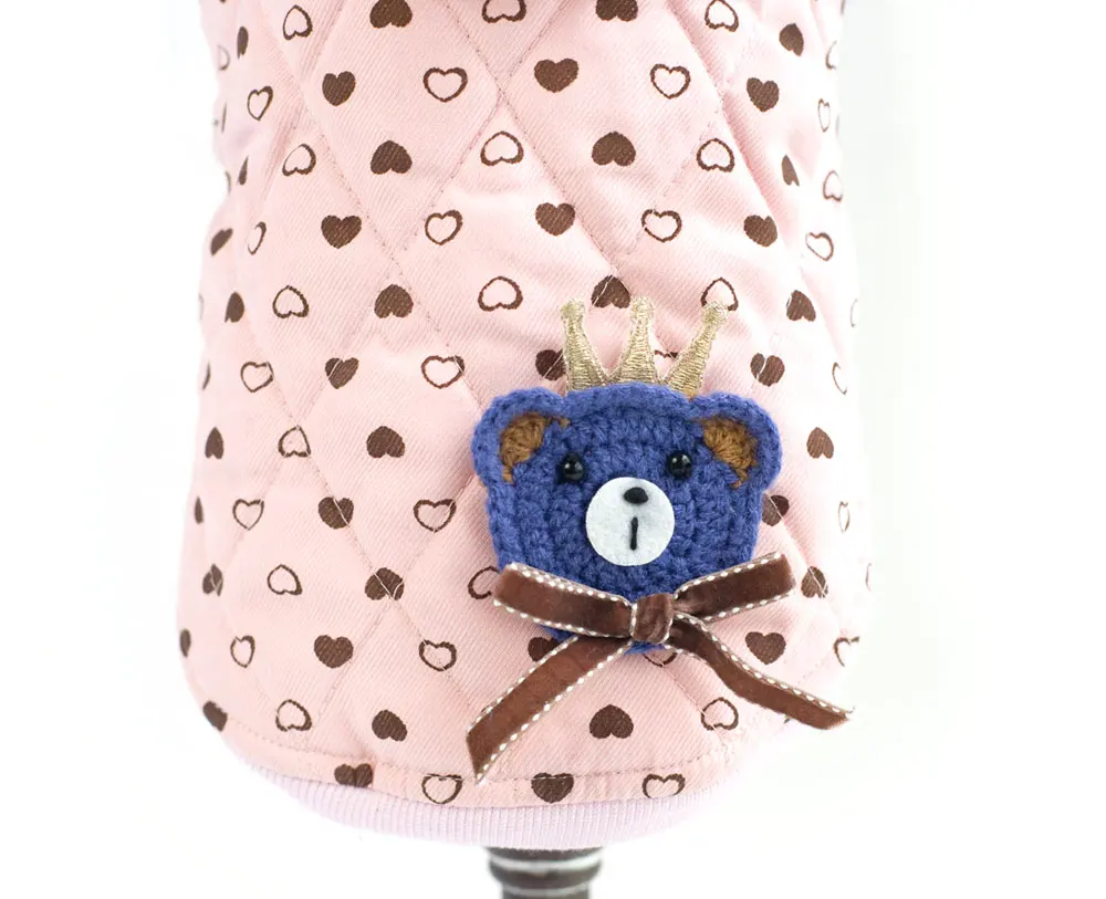 2017 маленькая кошка зимнее пальто собака холодная погода одежда флисовая куртка с