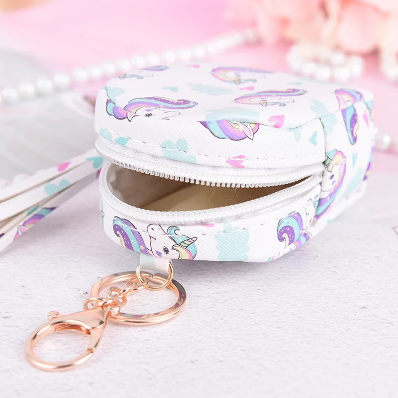12 стилей, детские маленькие милые Мультяшные кошельки с единорогом, женские кошельки, открытка Каваий, держатель для ключей, сумки для денег для девочек, Дамский кошелек