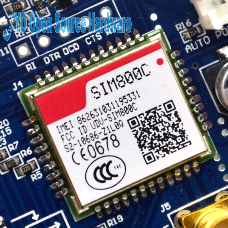 SIM800c Защитная макетная плата для вместо SIM900 модуля GPRS GSM 4 частоты в наличии |