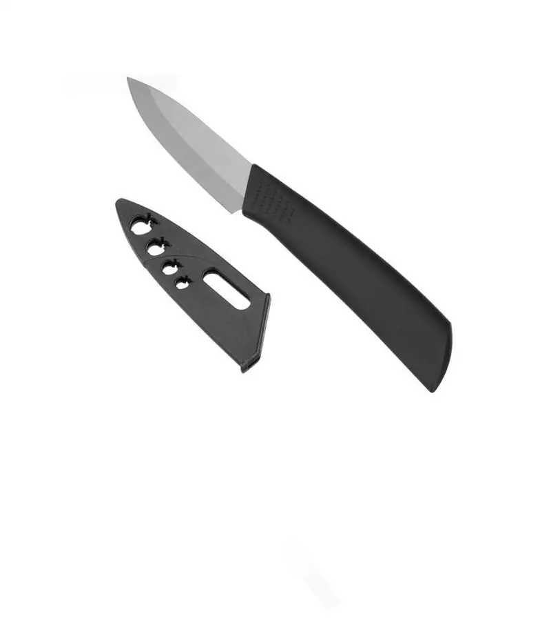 SURVEN, черный клинок, циркониевый керамический нож, 3 дюйма, кухонные ножи для нарезки овощей и фруктов, керамические ножи с крышкой