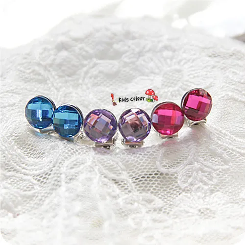 720 Новое поступление милые круглые клипсы для детей девочек полимерные ушей