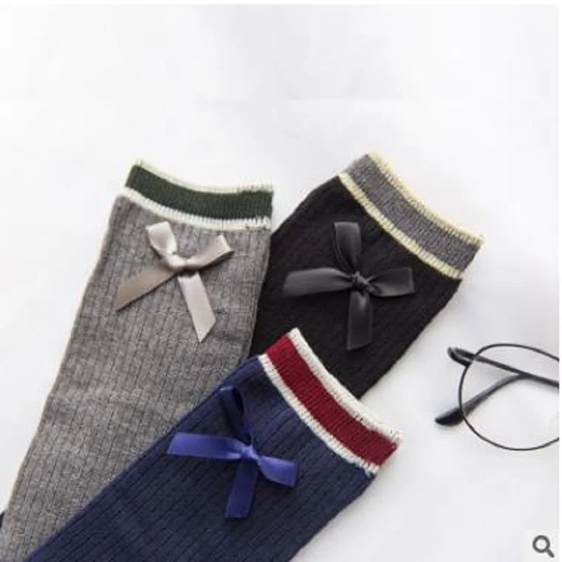 Гольфы с бантом в японском стиле новинка весны 2018|knee socks|bow knee sockscollege socks |