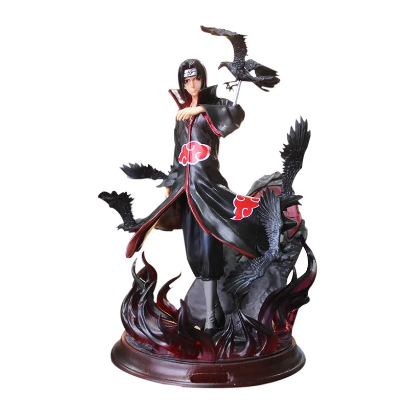 Новинка Banpresto Учиха Итачи ПВХ фигурка игрушки Аниме Наруто Shippuden Учиха Итачи с вороной фигурка 25 см - Цвет: itachi