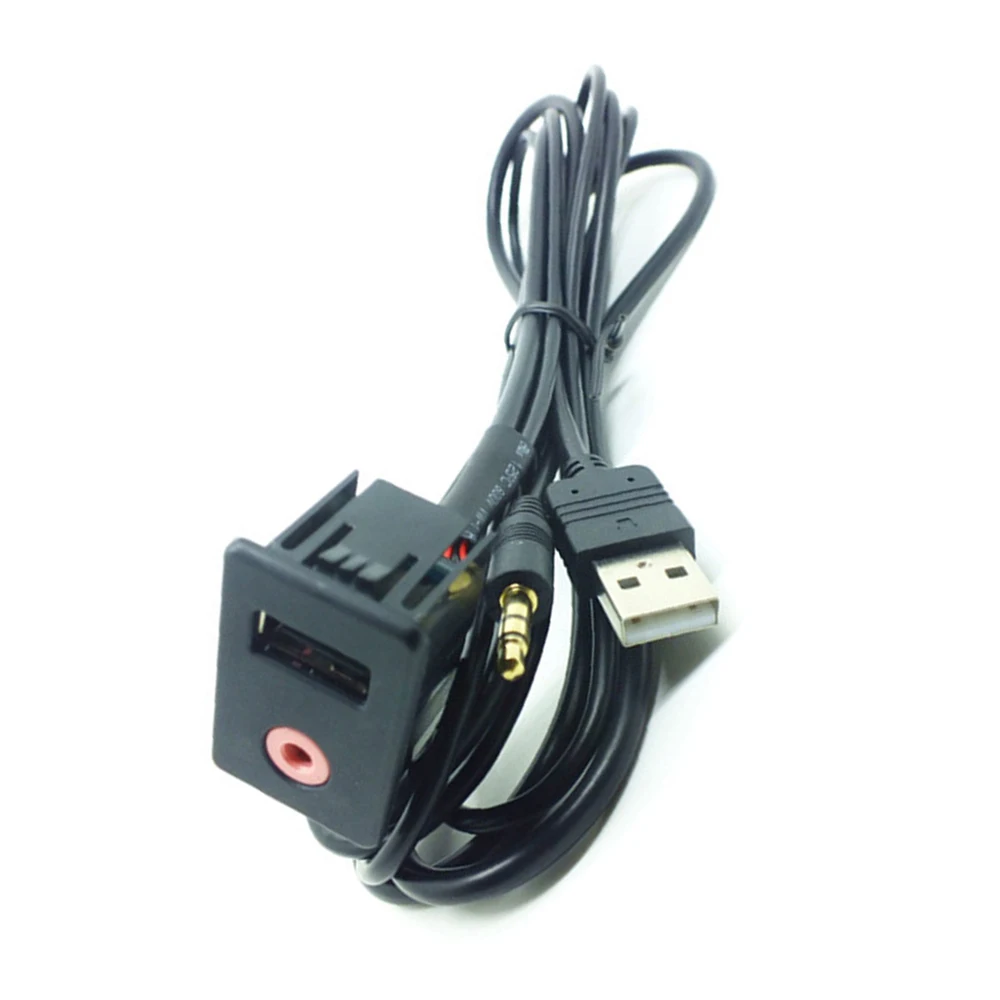 1 5 м USB кабель адаптер переключатель AUX расширение крепление 3 мм аудио разъем