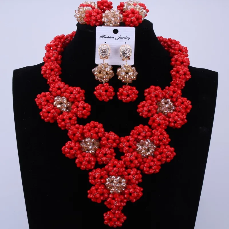 Дубай Розовые ювелирные шарики индийский горный хрусталь массивное ожерелье и